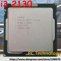 리퍼 CPU 오리지널 인텔 코어 i3-2130 i3 2130 3.4GHz CPU 3M LGA1155 65W 데스크탑 듀얼, 없음