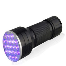 블랙독 랜턴 캠핑 루메나 UV 손전등 21 LED 방수 미니 울트라 바이올렛 라이트 토치 395 검사 개/고양이 소, 01 Black
