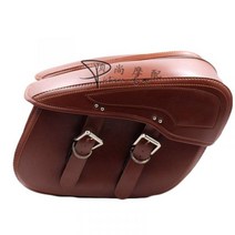 복고풍 오토바이 할리 대형 새들백 사이드백 바이크 리어백 탑박스 라이더 힙색 백팩 안장 가방 스타일 style, B한 쌍