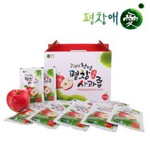 강원도 평창 사과즙 100ml 50봉입 명품 평창산 고랭지 사과 100%