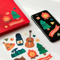 7321디자인 꾸꾸 스티커 v1 다꾸스티커 다이어리꾸미기 데코 소품꾸미기 투명스티커, 튤립