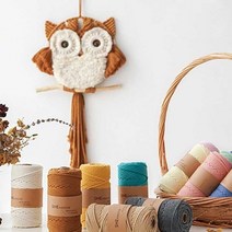 기타 바보사랑[익스트리모]Modern MACRAME 순면 콘사실 4mm 16color CH1635696, 크림레몬