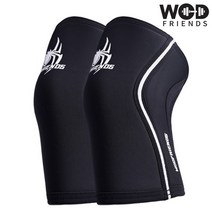 [와드프렌즈] 크로스핏선수용 무릎보호대 7mm 블랙 1쌍 WFK7