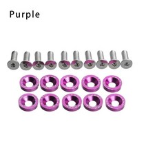 튜닝용품 10PCS 스쿠터 패스너 나사 듀얼 트론에 대 한 핸들 바 와셔 1 2 3 천둥 Eagel 울트라 제로 9 부품, 08 Purple, 08 Purple
