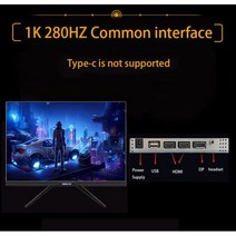서브 터치 모니터 27 인치 모니터 280Hz LCD 디스플레이 PC 나노 IPS HD 데스크탑 게이머 컴퓨터 화면 빠, 01 Common interface_01 영국 플러그