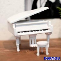 ForU110 우드 클래식 피아노 오르골 카페소품 오르골워터볼 아날로그감성 소중한선물, 화이트