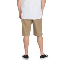 Volcom 남자 남성용 Vmonty 스트레치 치노 반바지 블랙.