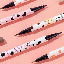 안번지는 붓펜 펜슬 아이라이너 타투 애교살 언더 라이너 블랙 펜 펄 섀도우, 밀크티 브라운