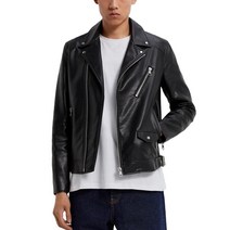 ZARA 자라 라펠 칼라넥 바이커 라이더자켓 가죽자켓 Z1008