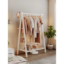 북유럽 행거 옷걸이 선반 감성 옷가게 자취방 원룸, KMX02옷걸이60CM목재색상