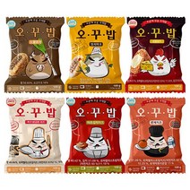 오꾸밥 오븐에 구운주먹밥 6종 모듬, 1.소불1+참치1+불닭1+로제1+김치1+까치1, 100g