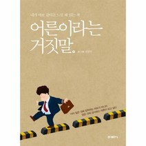 어른이라는 거짓말:내가 바보 같다고 느낄 때 읽는 책, 홍익출판사