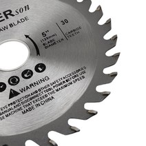원형톱조기대 테이블 미니 롤러 목공 쏘 목재 기반 패널 합판 절단 도구 5 인치 125mm 카바이드 팁 톱날 30 이빨 디스크 1 개