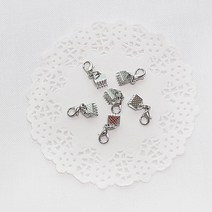 언니야원단) 부자재 마스크 목걸이 연결 캡 6mm사이즈 1set(10개)