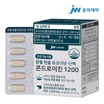 [JW중외제약] 관절 연골 뮤코다당 단백 콘드로이친 1200 1박스 (60캡슐), 상세 설명 참조, 상세 설명 참조, 상세 설명 참조
