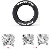 자동차 외곽부품자동차 편지 적합합니다 닛또 스티커 설치 타이어 장식 쉬운, 17 4PCS for Toyo Tires