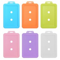 국산 실리콘 사원증 명찰 출입증 목걸이 신분증 케이스, 실리콘 사원증케이스[가로] 반투명