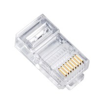 금 도금 네트워크 모듈러 플러그 크림퍼 RJ45 이더넷 케이블 헤드 커넥터 패널 CAT5 LAN 인터넷 카페 컴퓨터 라우터, 50pcs_A