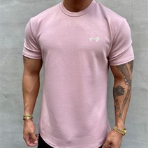반팔 티셔츠 봄 여름 가을 운동복 코디 헬스복 남성 짐 의류 보디 빌딩 피트니스 루즈 캐주얼 라이프 스타일 웨어 스트릿패션 힙합