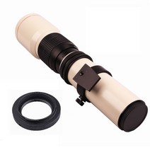 경도 화이트 500 미리메터 F8.0-F32 렌즈 수동 망원 줌 카메라 T2 어댑터 링 캐논 니콘 소니 Olmpus, [07] 캐논