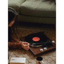 KURSI 바이닐 LP 레코드플레이어 턴테이블 축음기, 딥 + 라라랜드