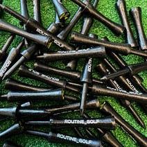 루틴 골프티 골프티꽂이 골프티꽃이 드라이버티 높이조절티 컨트롤티우드티 나무티, 40mm(50ea)