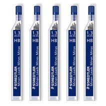 스테들러 771 점보샤프 전용 샤프심 250-13(HB) 5개, 1.3mm (250-13 HB)