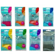테페치간칫솔 8P 1팩 치간치솔, 파랑 0.6mm