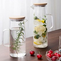 손잡이 내열유리 데일리 물병 1000ml 롱 글라스 저그G/OPD:GAON0107G +Y7, 가온 본상품선택