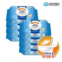 마이비데 화장실용 물티슈 캡형, 46매, 8팩
