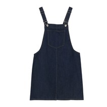 데님 원피스 청 롱 꾸안꾸 청순 루즈핏 플레어 하객 데일리 키작녀 초특급 멜빵 치마 가을 겨울 신형 패션 게으름