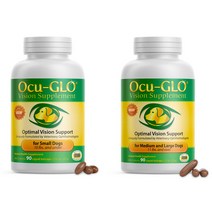 오큐글로 강아지 눈영양제 90캡슐 소형견 중대형견 2종 택1 / Ocu-GLO Vision Supplement, 중대형견 용 90캡슐