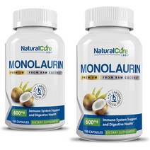 내추럴큐어랩스 프리미엄 모노라우린 600mg 100캡슐 2팩, 표준(캡슐당 600mg)개, 200 카운트(2팩)