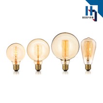 씨티오 앤틱램프 필라멘트 (LED) 65W G80 G95 G125 ST64, 1개, 엔틱65W)G95