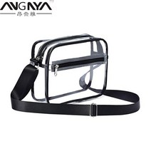 메이크업 브러쉬 케이스 휴대용 정리정돈 투명 화장품 가방 PVC 여성 지퍼 클리어 메이크업 뷰티 케이스 여, 한개옵션1, 01 Transparent