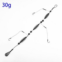 낚시 후크 인공 미끼 케이지 세트 15-40g 피더 홀더 잉어 싱커 스위블 라인 1개, 01 CHINA, [04] 30g