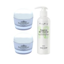 오마샤리프 블랑슈네즈 크림 3종 기획 / 크림 50ml+50ml + 에센스 젤 클렌저 200ml + 블링데이 핸드크림 5개