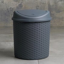 7L 무광 호텔 휴지통 분리수거 디자인 다용도실 욕실쓰레기통 예쁜 카페 사무실, 브라운