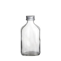 납작 유리병 120ml 네모모양 1개, R캡실버