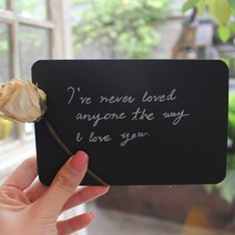 예쁜 청접장 손편지 캘리그라피 종이 50장, 상품선택, 블랙