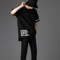 엘옴므 레터링 박스 반팔티 반팔 티셔츠