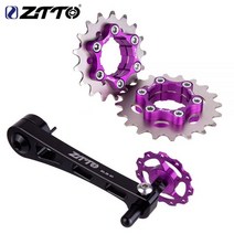 자전거 MTB 프리휠 스프라켓 ZTTO 단일 속도 카세트 코그 및 변속기 체인 텐셔너, 22T
