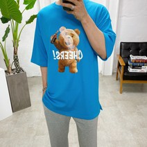 스트릿제이 건배 곰돌이 Bear 반팔티