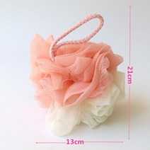 메쉬 목욕 스폰지 볼 2 색 조합 소프트 PE 청소 브러시 바디 클렌저 엑스 폴리 에이 팅 스크러버 욕실 용품 청소, 분홍색