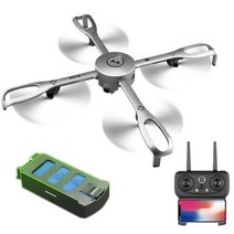 접이식 앱 제어 GPS RC 드론 20 KM/H 고속 비행 1080P HD WIFI FPV 스마트 팔로우 고정 포인트 호버 쿼드콥터 장난감, [01] GPS drone 1 battery