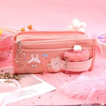 삼려구 필통 쿠로미 미로티 옥계개 문구함 초등학생 잔지갑 여귀여운 필통, 토끼고기 가루