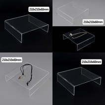 정사각 ㄷ형 아크릴 진열대 210x210x60mm 아크릴머리띠거치대 아크릴목걸이거치대 아크릴귀걸이정리대 아크릴집기