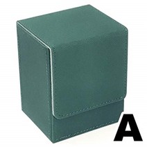 Cicogna 덱 케이스 가죽 수납 가능 카드 80장 세로 홀더 Type A, 유형 A: 딥 그린