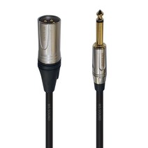 신형 국산 수제작 마이크케이블 마이크선 XLR TS 캐논수, 캐논(수)-55(수)/1m