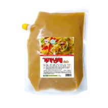 해파리 닭가슴살 족발 냉채 겨자 소스 2kg, 1팩, 1.2kg